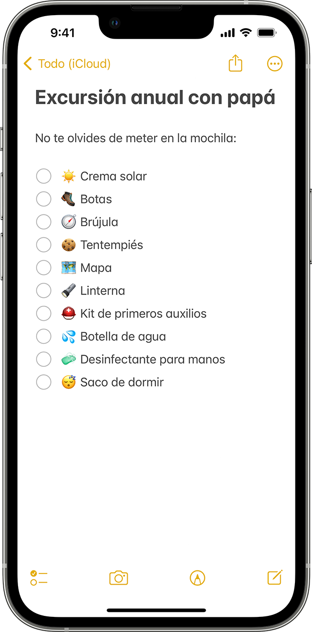 iPhone con cómo crear una lista de tareas pendientes