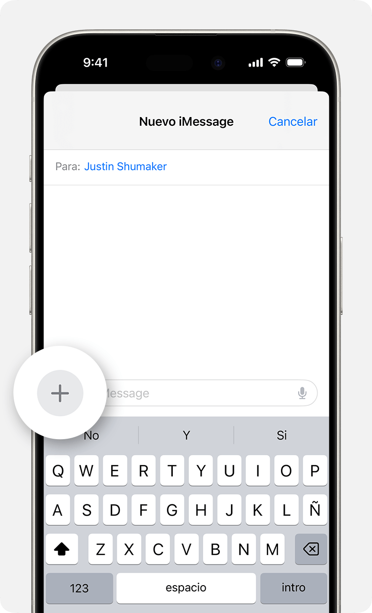 Un iPhone en el que se muestra cómo buscar apps de iMessage