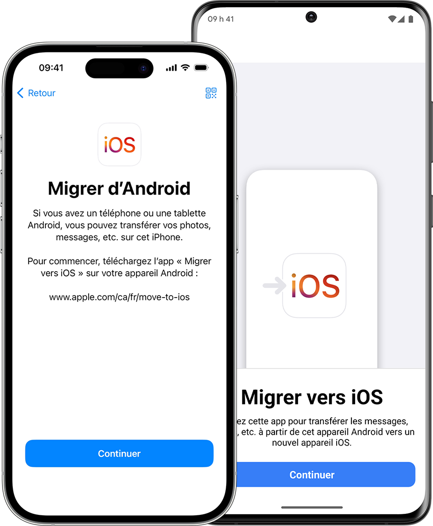 L’app « migrer vers iOS » permet de transférer des données de votre téléphone Android vers un nouveau iPhone.