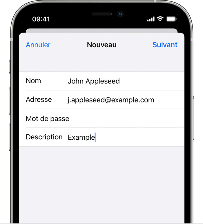 Sur votre iPhone, vous devrez entrer les détails de votre compte manuellement si vous essayez de configurer un compte à partir d’un fournisseur de messagerie moins courant.