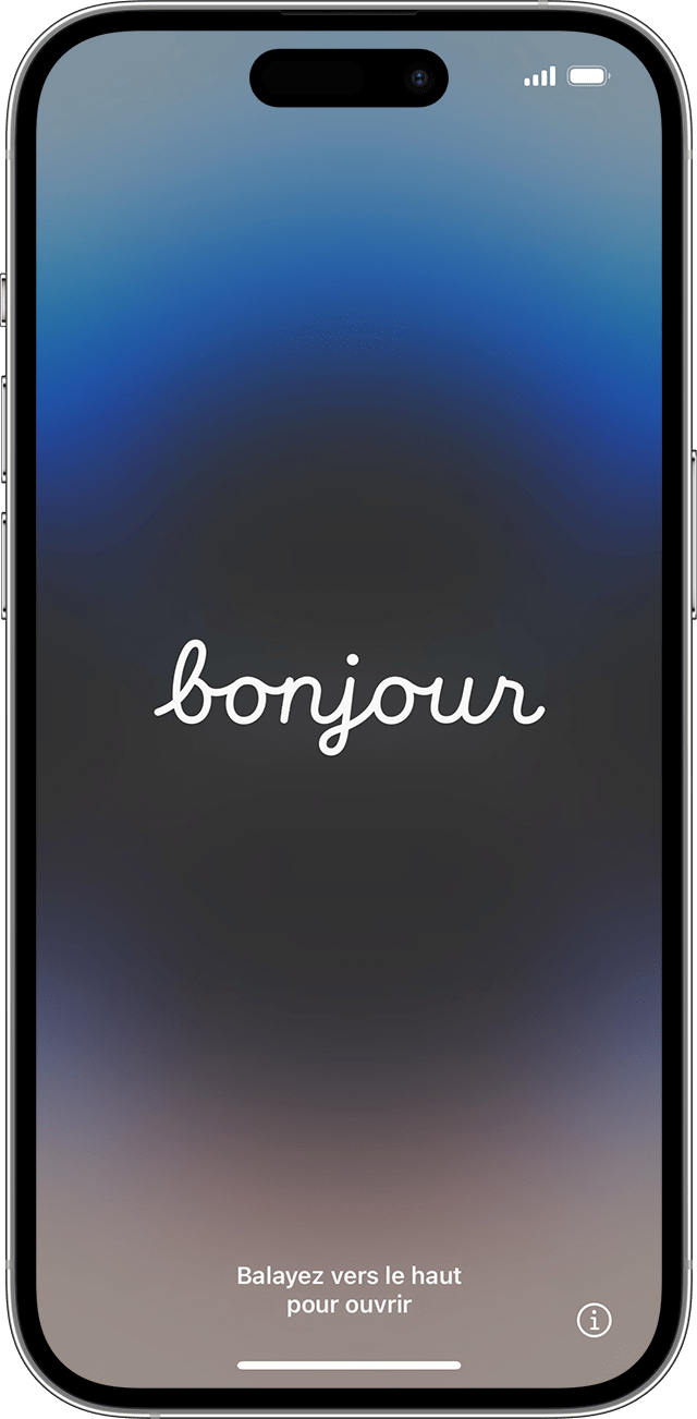 L’écran Bonjour