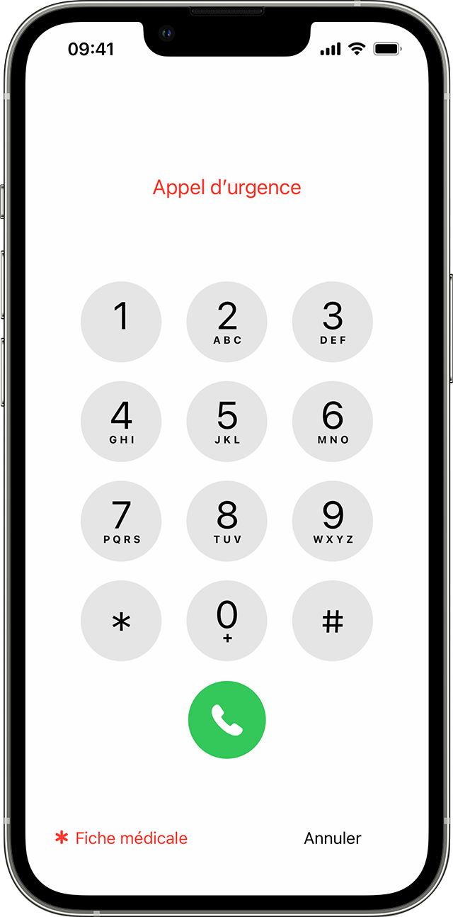 Apple d’urgence sur l’écran de verrouillage d’un iPhone 13 Pro sous iOS 16