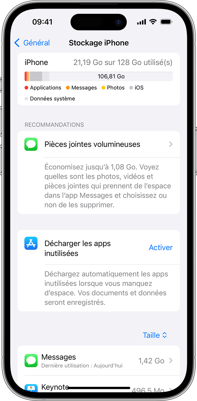 Cyber World Clean'Up day : gérez, réduisez ou optimisez l'espace de  stockage sur iPhone - CNET France