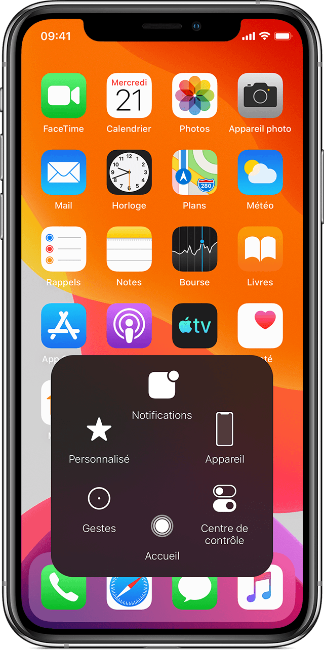 Utiliser et personnaliser le centre de contrôle sur l'iPhone - Assistance  Apple (MA)