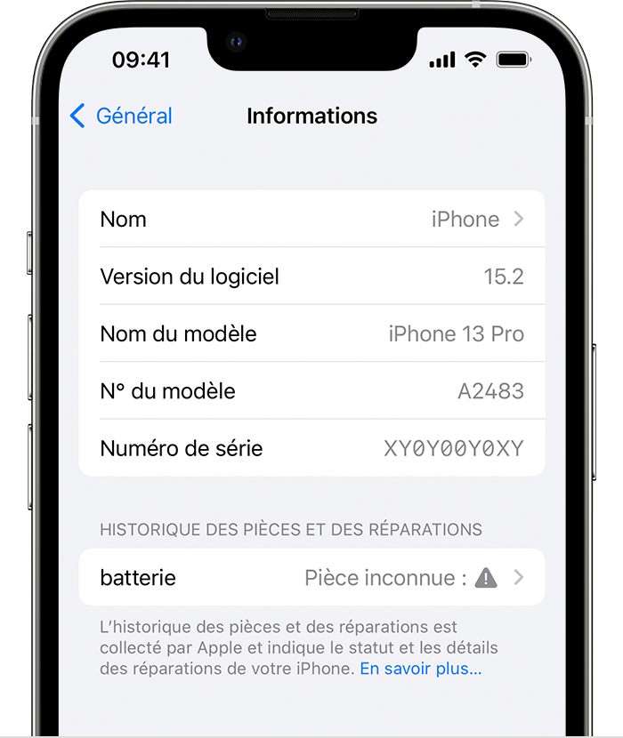 Batterie iPhone 11 3110mAh Compatible - Français