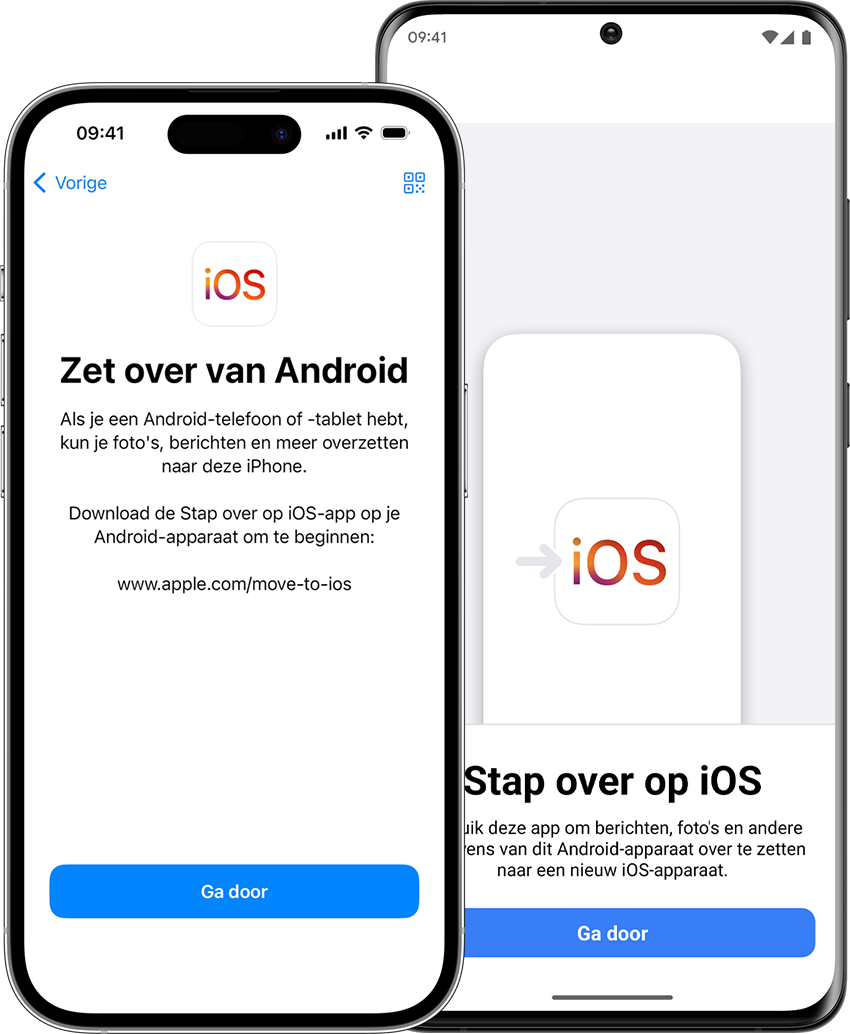 De Stap over op iOS-app helpt om gegevens van je Android-telefoon over te zetten naar een nieuwe iPhone.