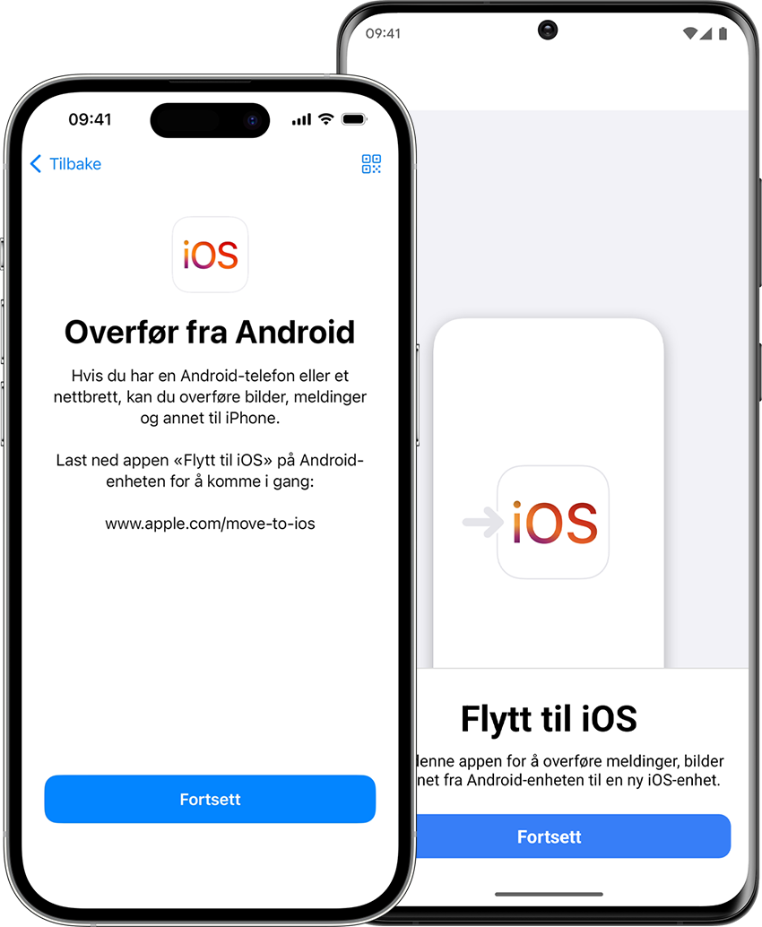 Appen «Flytt til iOS» hjelper deg med å overføre data fra Android-telefonen til en ny iPhone.