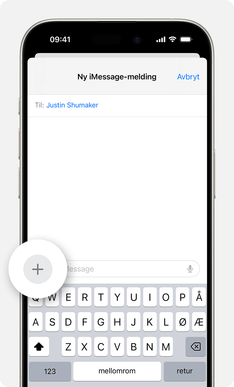 En iPhone som viser hvordan du finner iMessage-apper