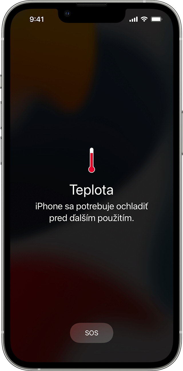 Obrázok s upozornením na teplotu.