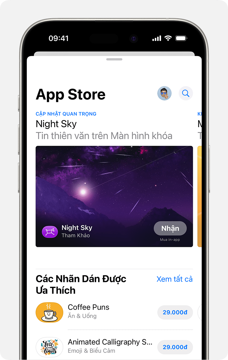 iPhone hiển thị cách tải về ứng dụng iMessage từ App Store