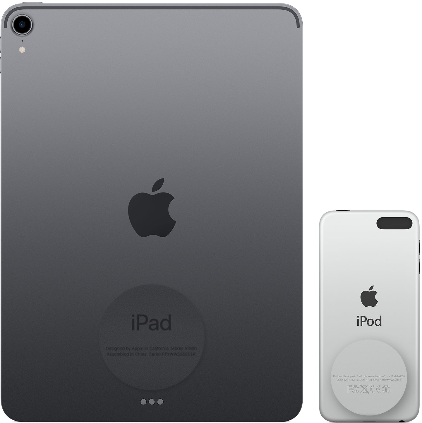 Dos d’un iPad et d’un iPod touch