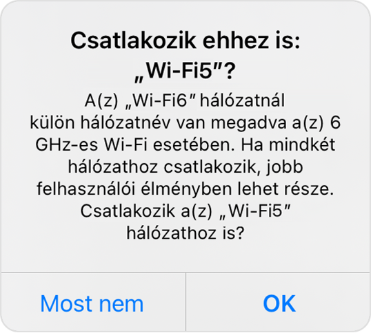 Figyelmeztetés: Szeretne csatlakozni a következőhöz is: „WiFi-5G”?