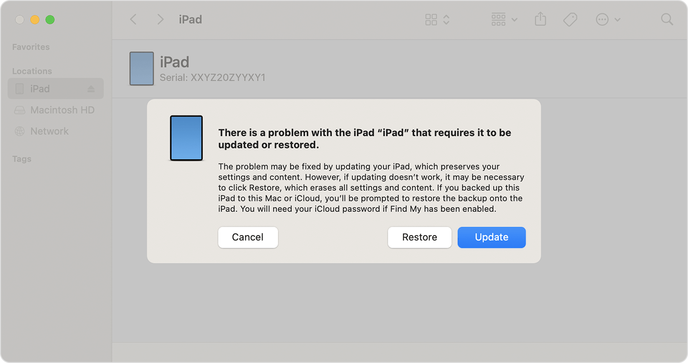 If you've forgotten your iPad passcode, use your Mac or PC to reset it ...