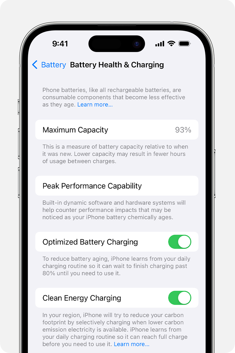 Check watch discount battery on iphone