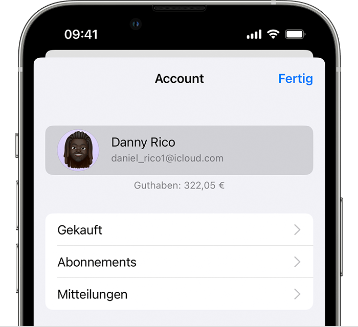iOS-16-iPhone-13-Pro-App-Store-Account-Accounteinstellungen