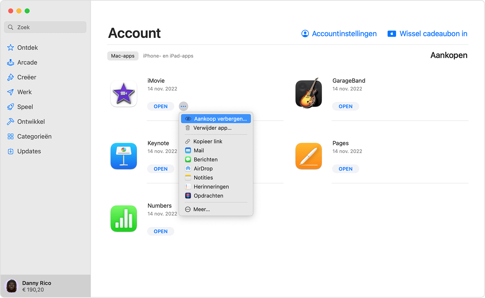 macos-ventura-app-store-purchased-hide-purchase