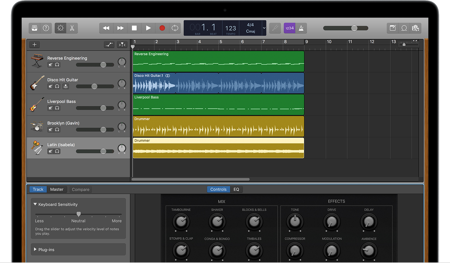 Work with percussionists in GarageBand for Mac - Apple Support