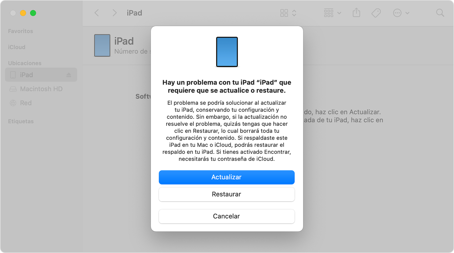 macOS-Monterey-Finder-actualizar-restaurar-iPad-Finder