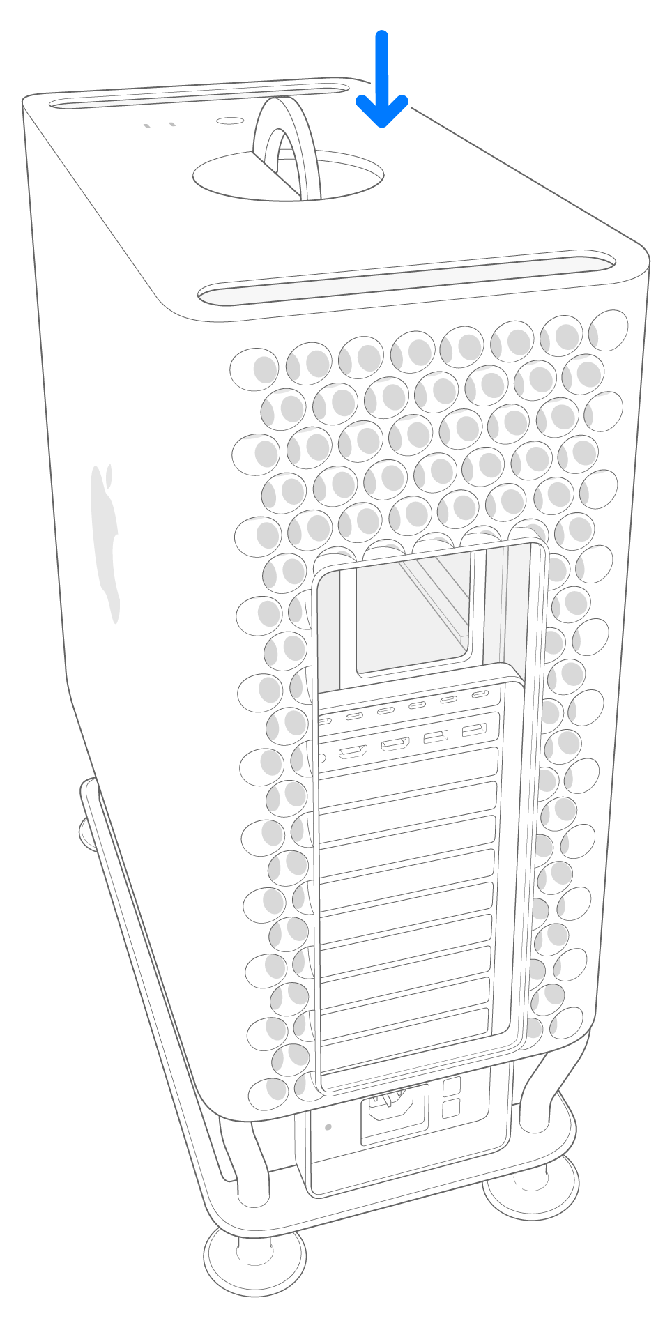 2023，Mac Pro，图示，安装机壳