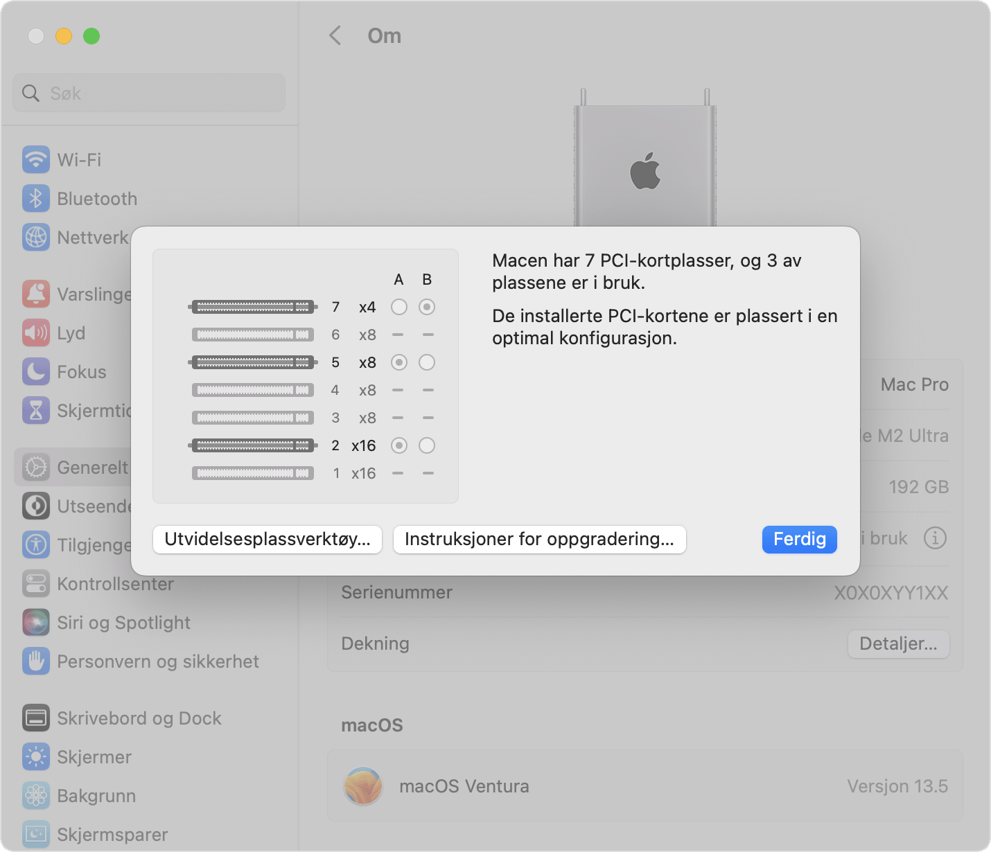 macos-ventura-mac-pro-system-settings-general-about-pcie-cards-info-pcie-slot-configuration