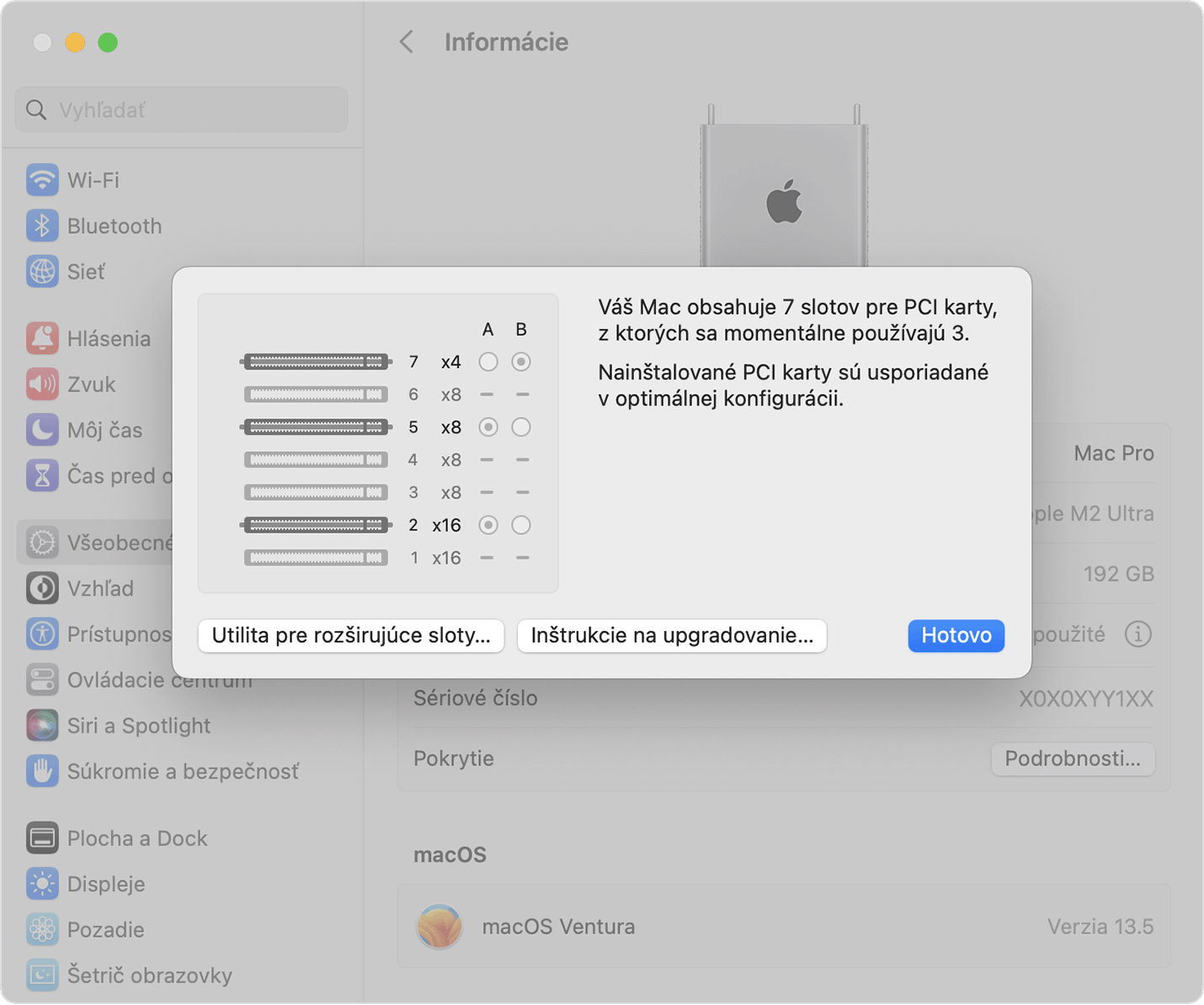 macos-ventura-mac-pro-system-settings-general-about-pcie-cards-info-pcie-slot-configuration