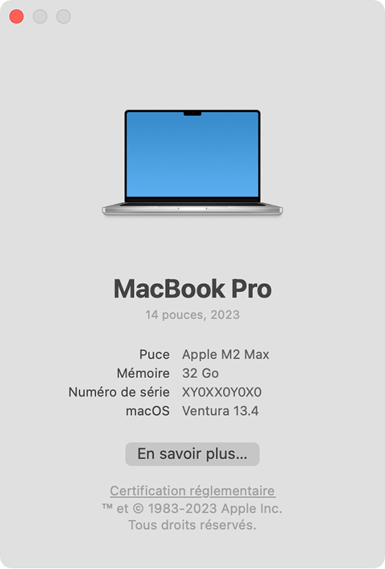 Puce M2 Pro pour ordinateur portable Apple MacBook Pro 2023 avec