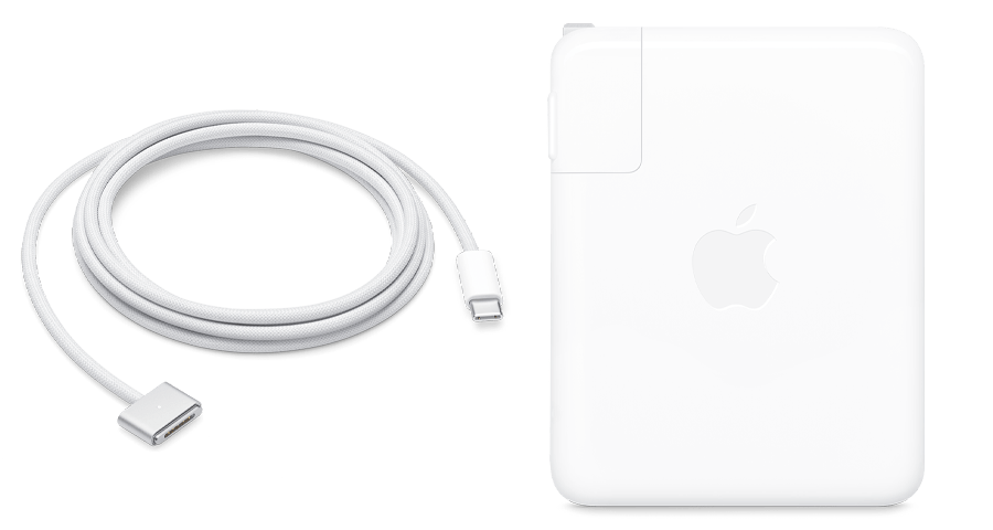 USB-C-strømforsyning på 140 W og USB-C til MagSafe 3-kabel