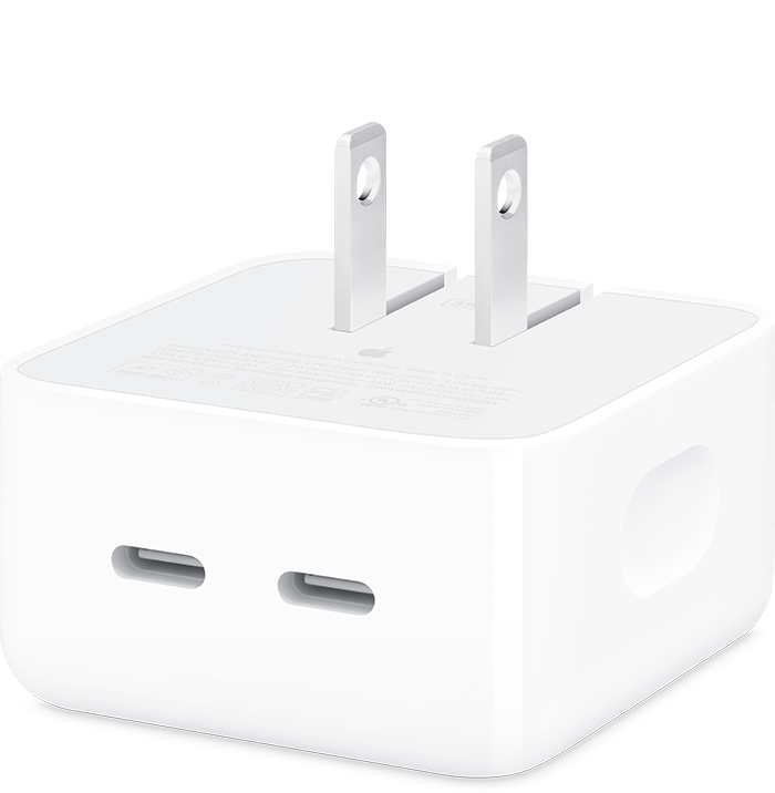35W Dual USB-C Compact Port Power Adapter