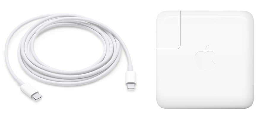 61-W-USB-C-Netzteil und USB-C-Ladekabel von 