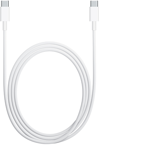 Top view of USB-C to USB-C charging cable