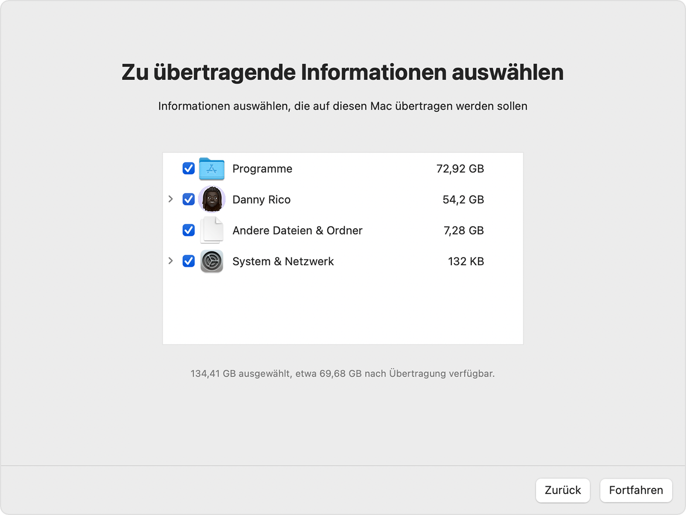 macOS-Ventura-Migrationsassistent-Info-zur-Übertragung