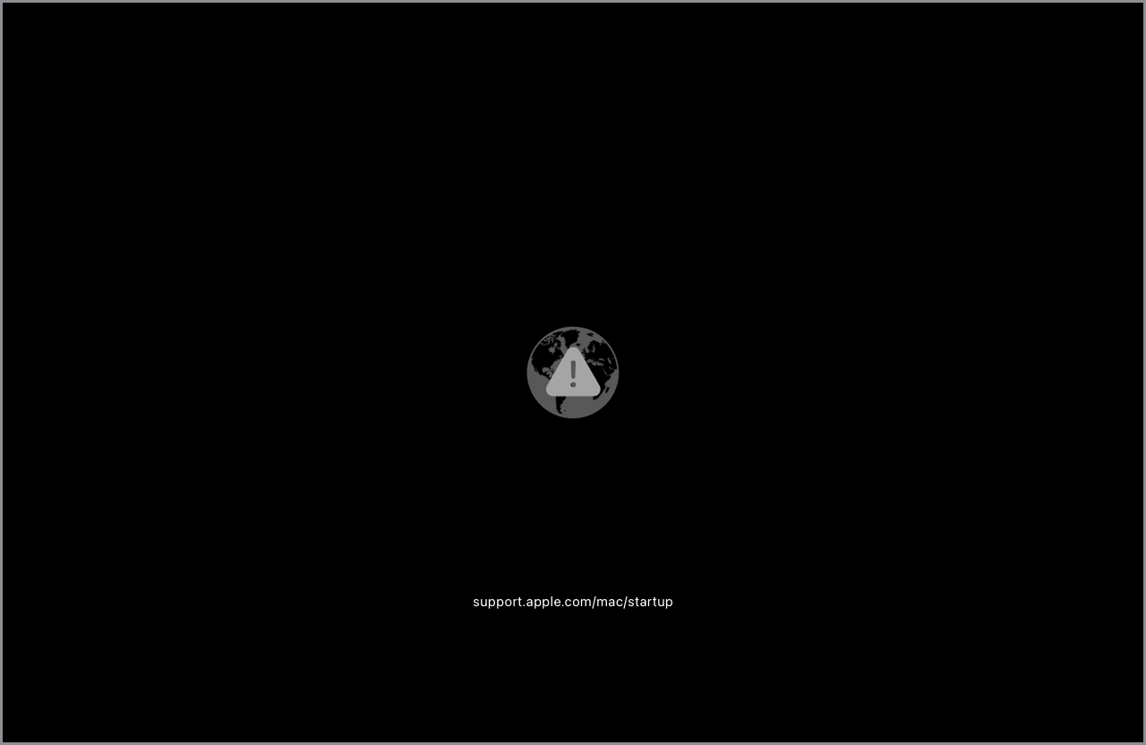 Échec du démarrage à partir de la fonctionnalité de récupération de macOS sur Internet
