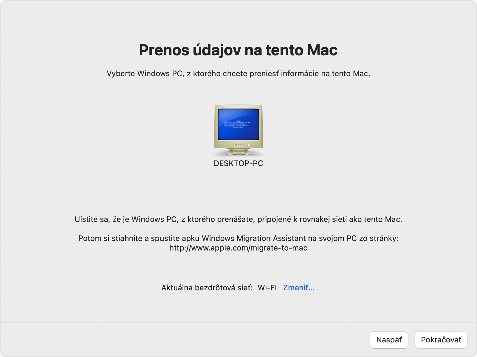 Sprievodca migráciou na Macu: Výber PC s Windowsom