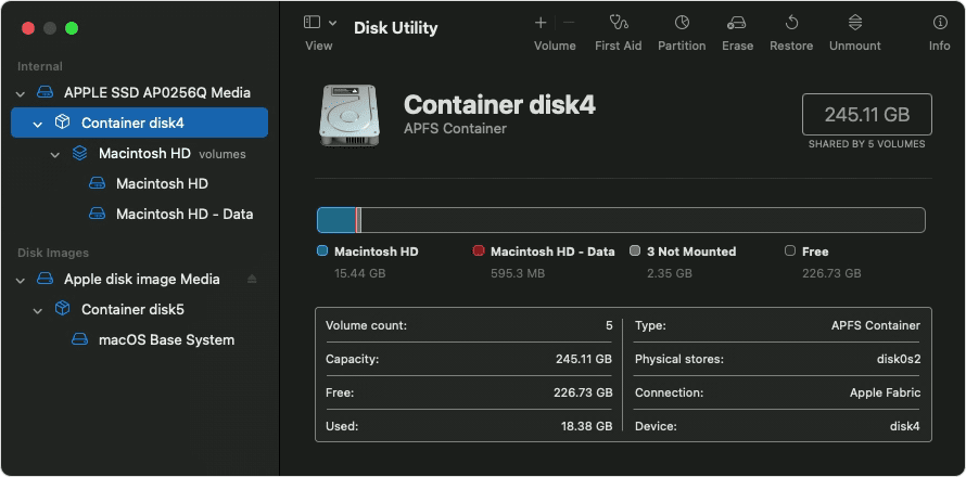 mac disk utility app