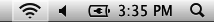 AirPort menu bar