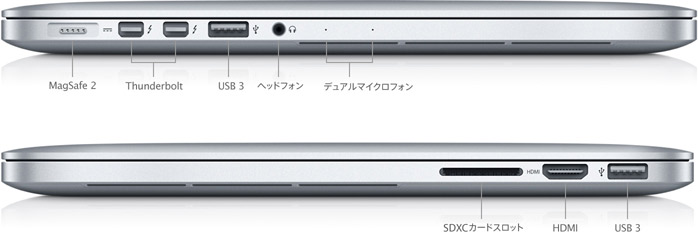 MacBook Pro (Retina, 15-inch, Early 2013) - 技術仕様 - Apple 