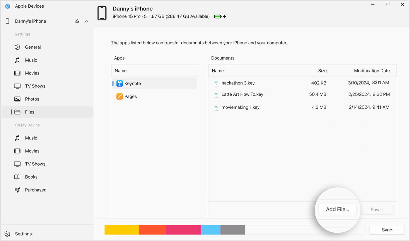 windows-11-apple-devices-app-iphone-15-pro-file-sharing-apps-document-add-file-callout