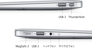 MacBook Air (11-inch, Mid 2012) - 技術仕様 - Apple サポート (日本)