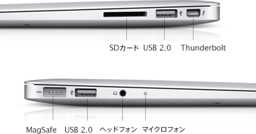 MacBook Air (13-inch, Mid 2011) - 技術仕様 - Apple サポート (日本)